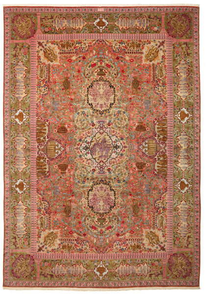 Tabriz 60 Raj silkesvarp signerad: Nezam matta VAC150