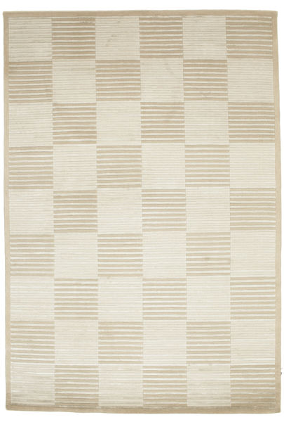 Pacific Line Square - Blanc/Beige Tapis 170X240 Moderne Fait Main Beige Foncé/Marron Clair ( Inde)