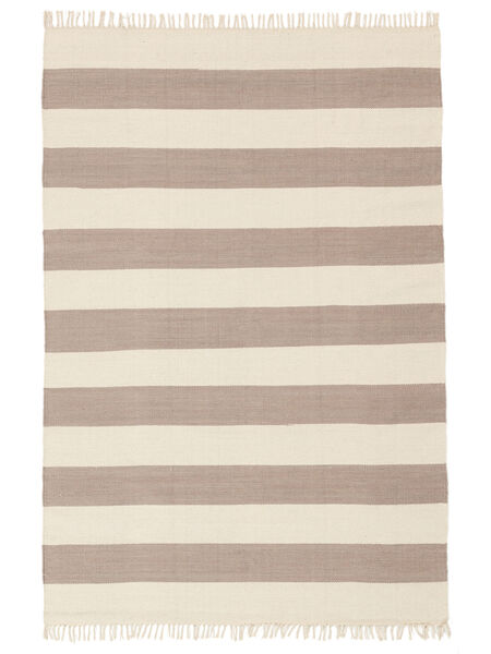 Cotton Stripe - Castanho Tapete 160X230 Moderno Tecidos À Mão Bege/Castanho Claro (Algodão, Índia)