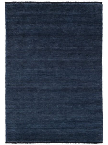 Handloom Fringes - Tamno Plava Sag 160X230 Moderni Tamnoplava (Vuna, Indija)