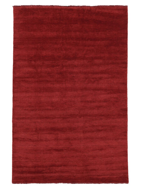 Handloom Fringes - Donkerrood Vloerkleed 160X230 Modern Rood (Wol, India)