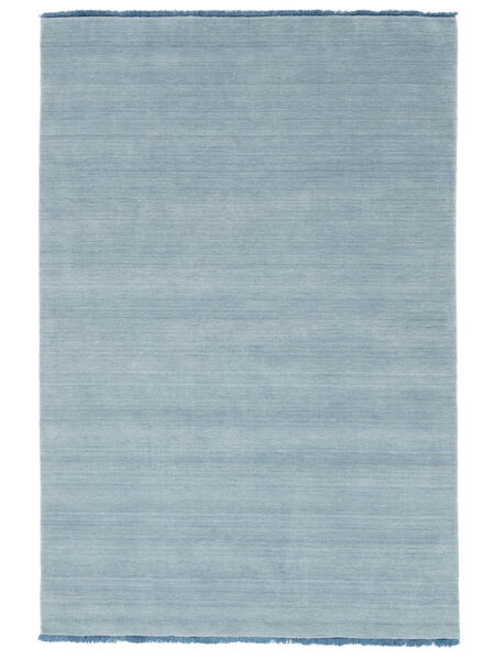 Handloom Fringes - Lichtblauw Vloerkleed 160X230 Modern Lichtblauw (Wol, India)