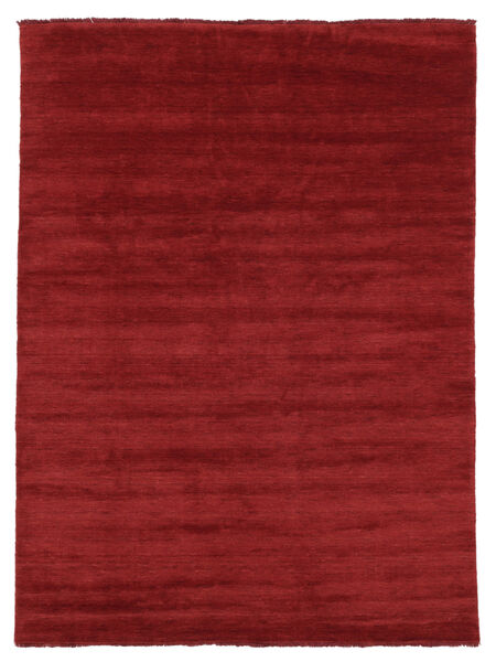 베틀 Fringes - 다크 레드 러그 300X400 모던 크림슨 레드 대형 (울, 인도)