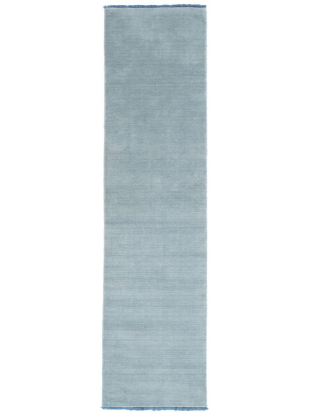 Handloom fringes - Lyseblå tæppe CVD5438