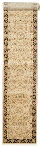 Farahan 지글러 - Beige 러그 80X500 오리엔탈 복도용 러너
 다크 베이지/라이트 브라운/베이지 ( 터키)