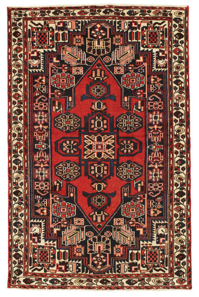 Saveh Patina Rug 135X210 Authentic
 Oriental Handknotted Dark Brown/Rust Red (Wool, Persia/Iran)
