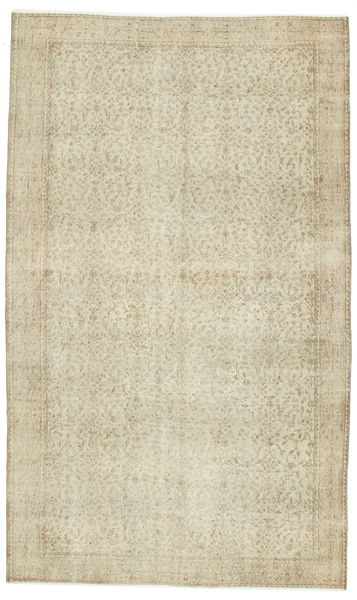 Colored Vintage Sag 168X280 Autentični
 Moderni Ručno Uzlan Tamna Bež/Maslinasto Zelena (Vuna, Turska)