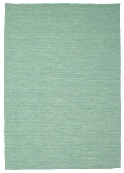 Kilim Loom - Mint Verde Tapete 220X320 Moderno Tecidos À Mão Verde Pastel/Azul Turquesa (Lã, Índia)