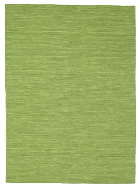 Kilim Loom - Green Rug 160X230 Authentic
 Modern Handwoven Olive Green (Wool, India)