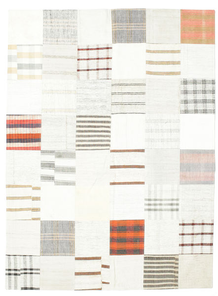 Ćilim Patchwork Sag 170X230 Autentični
 Moderni Ručno Tkani Bijela/Krem/Bež (Vuna, Turska)