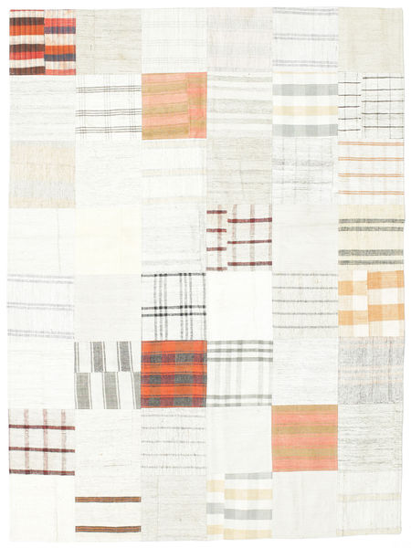 Kilim Patchwork Tapete 170X229 Moderno Tecidos À Mão Bege/Branco/Creme (Lã, Turquia)