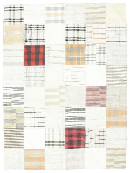 Ćilim Patchwork Sag 171X229 Autentični
 Moderni Ručno Tkani Bež/Bijela/Krem (Vuna, Turska)