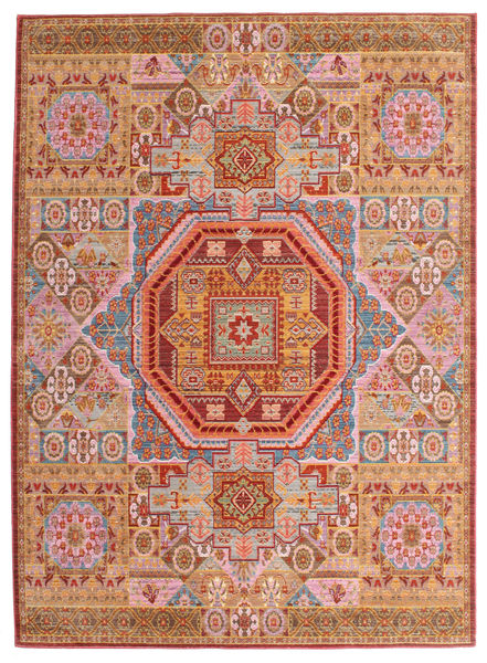 Debra 러그 160X230 모던 라이트 브라운/크림슨 레드 ( 터키)