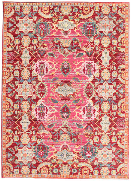 Gloria Tapete 140X200 Moderno Luz Rosa/Vermelho ( Turquia)