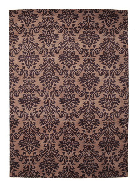 Himalaya 러그 170X243 정품
 모던 수제 라이트 브라운/다크 레드 (울, 인도)