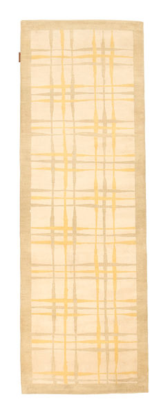 Ziegler Modern Rug 80X239 Authentic
 Modern Handknotted Hallway Runner
 Dark Beige/Light Pink (Wool, Pakistan)