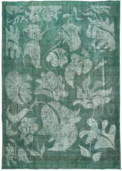 Colored Vintage Teppe 266X383 Ekte Moderne Håndknyttet Mørk Blå/Turkis Blå Stort (Ull, Persia/Iran)