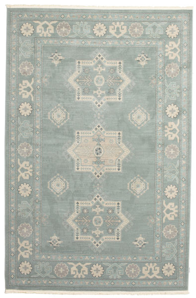 Kazak Lafayette Teppich
 200X300 Orientalischer Hellgrau/Dunkelgrau ( Türkei)