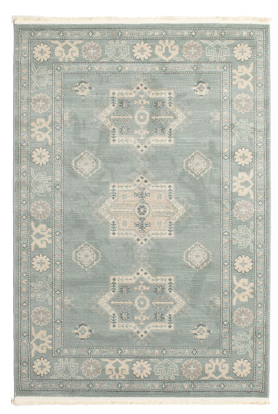 Kazak Lafayette Tapete 140X200 Oriental Cinzento Claro/Bege ( Turquia)