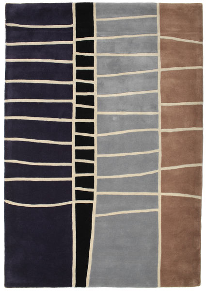 Abstract Bamboo Handtufted Rug 160X230 Modern Dark Purple/Brown (Wool, India)