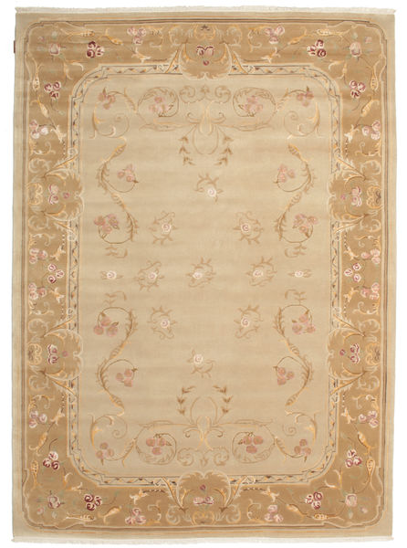 Himalaya Rug 205X282 Authentic
 Modern Handknotted Light Brown/Dark Beige ( India)