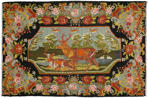 Kelim Rosen Teppich XCGZB1708