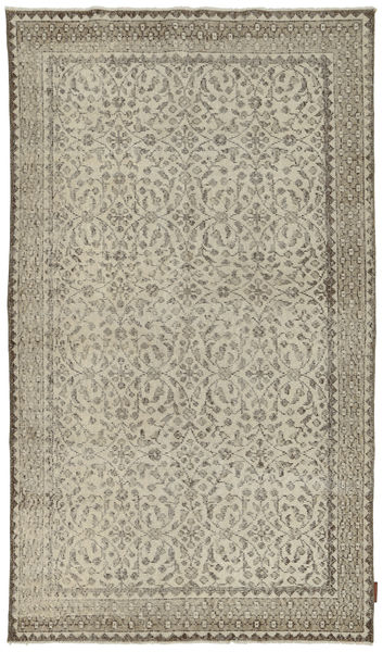 カラード ヴィンテージ 絨毯 118X206 モダン 手織り 薄い灰色/オリーブ色 (ウール, トルコ)
