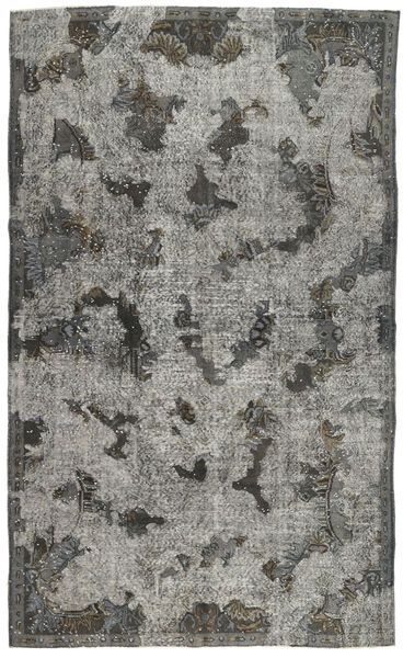 Colored Vintage Relief 러그 170X283 정품
 모던 수제 다크 그레이/라이트 그레이 (울, 터키)