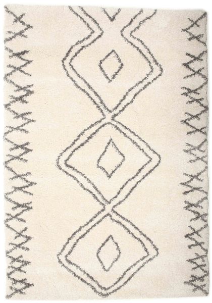 Berber Shaggy Massin Teppe 160X230 Moderne Beige/Lys Grå ( Tyrkia)