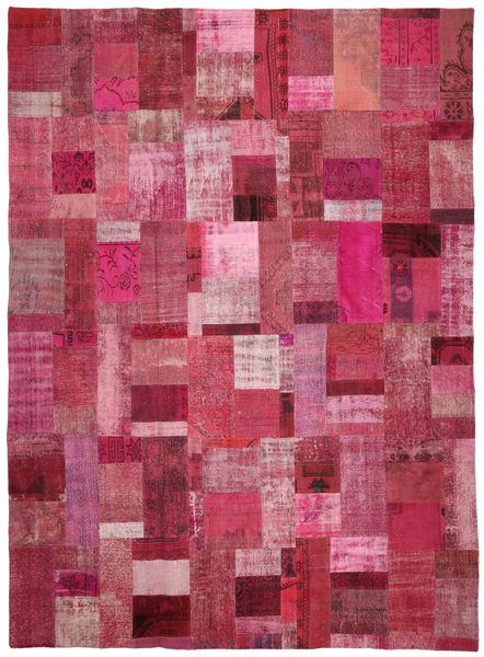 Patchwork Rug 303X412 Authentic
 Modern Handknotted Crimson Red/Pink Large (Wool, Turkey)