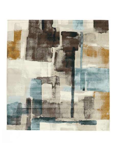 K-Pax - Castanho/Bege Tapete 200X200 Moderno Quadrado Castanho Claro/Cinza Escuro ( Turquia)