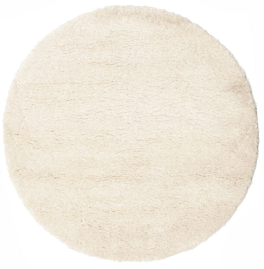 샤기 Sadeh - 황백색 러그 Ø 150 모던 원형 ( 터키)