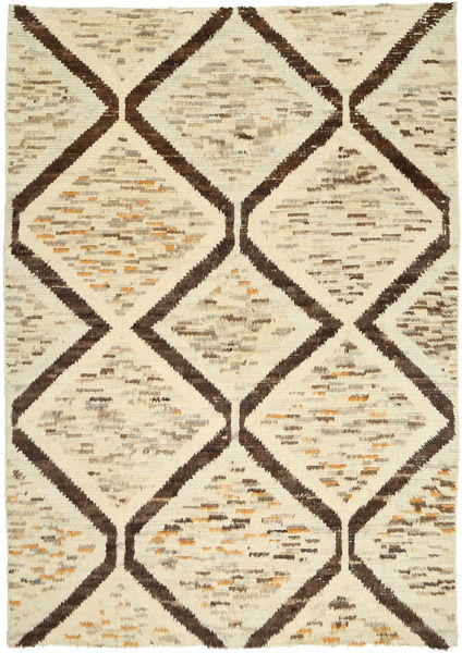 Barchi/Moroccan Berber Sag 200X277 Autentični
 Moderni Ručno Uzlan Bež/Tamna Bež (Vuna, Afganistan)