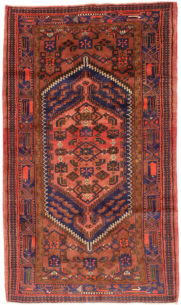Hamadã Tapete 143X247 Oriental Feito A Mão Vermelho Escuro/Vermelho (Lã, Pérsia/Irão)
