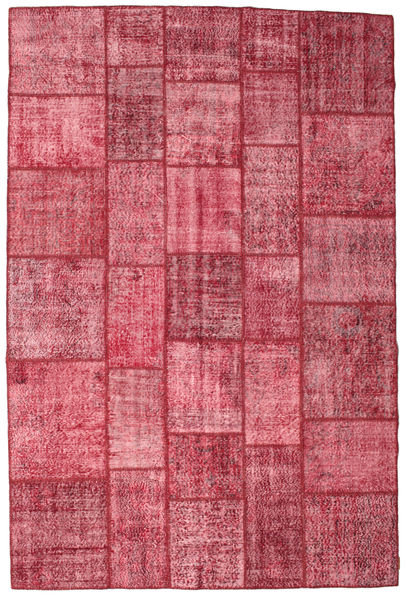Лоскутные Ковер 200X301 Современный Ковры Ручной Работы Розовый/Ржавчина (Шерсть, Турция)