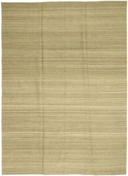 Kilim Modern Rug 208X282 Authentic
 Modern Handwoven Light Green/Olive Green (Wool, Afghanistan)