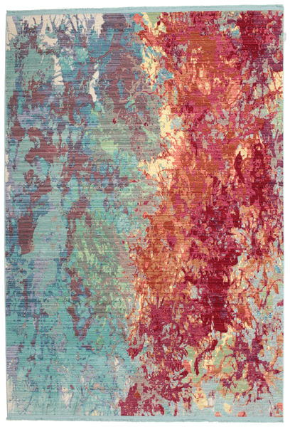 Autumn Serenade 러그 200X300 모던 라이트 그레이/러스트 레드 ( 터키)