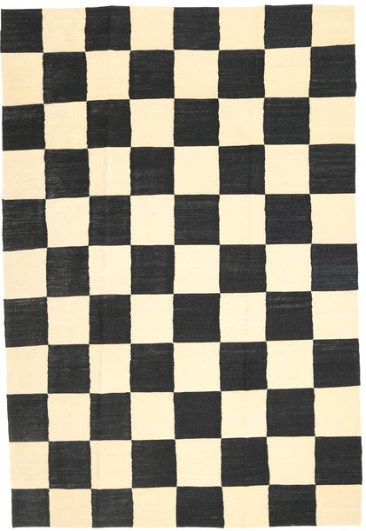 Kilim Modern Rug 194X287 Authentic
 Modern Handwoven Dark Grey/Beige (Wool, Afghanistan)