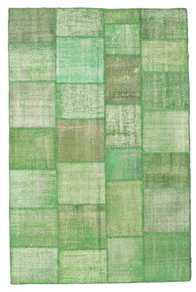 Лоскутные Ковер 196X300 Современный Ковры Ручной Работы Пастельно-Зеленый/Зеленый/(Шерсть, Турция)