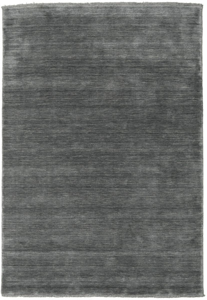 Тканый Fringes - Dark Grey Ковер 160X230 Современный Темно-Серый/Светло-Серый (Шерсть, Индия)