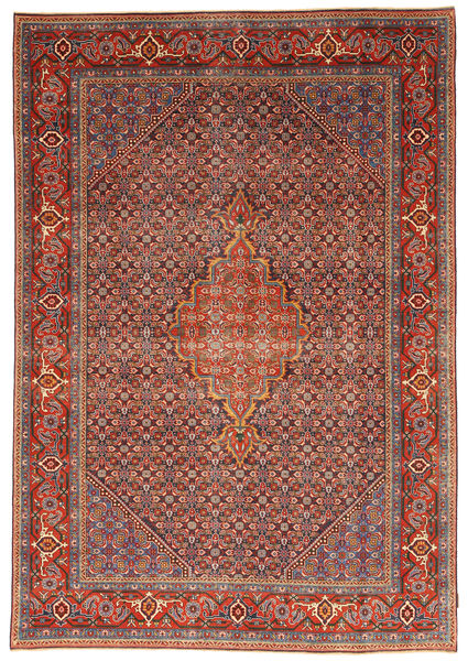 Ardebil Patina Rug 204X292 Authentic
 Oriental Handknotted Brown/Rust Red (Wool, Persia/Iran)