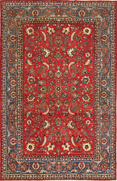 Najafabad Patina Rug 245X375 Authentic
 Oriental Handknotted Brown/Rust Red (Wool, Persia/Iran)