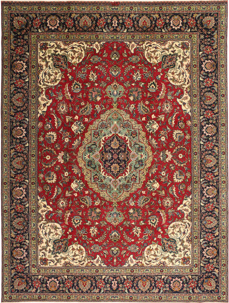 Tabriz Patina Rug 293X387 Authentic
 Oriental Handknotted Dark Red/Dark Brown Large (Wool, Persia/Iran)