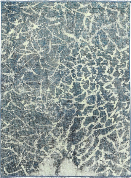 Colored Vintage Alfombra 120X160 Moderna Hecha A Mano Azul/Beige (Lana, Persia/Irán)