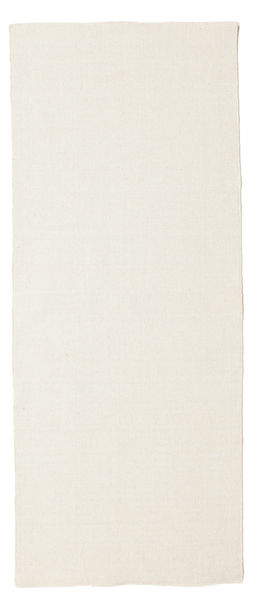 Kilim Loom - Cream Rug 80X200 Authentic
 Modern Handwoven Hallway Runner
 Beige/Dark Beige (Wool, India)