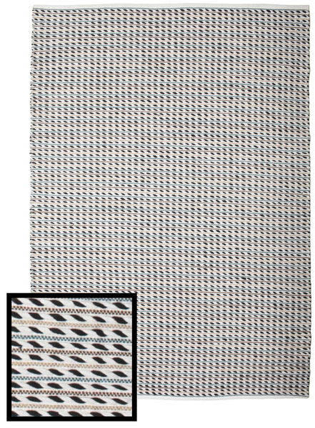 Ida Tapijt 160X230 Echt Modern Handgeweven Lichtgrijs/Beige (Katoen, India)