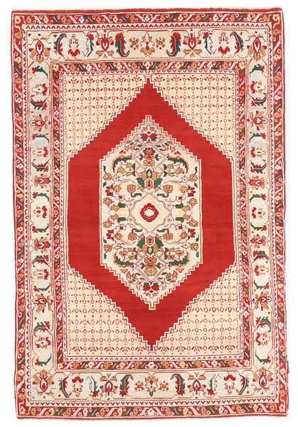 Hamadã Tapete 134X202 Oriental Feito A Mão Luz Rosa/Vermelho Escuro (Lã, Pérsia/Irão)