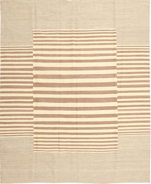 Kilim Moderno Alfombra 191X228 Moderna Tejida A Mano Beige/Marrón Claro (Lana, Afganistán)