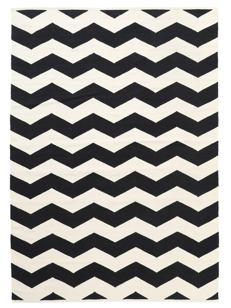 Echo Rug 160X230 Authentic
 Modern Handwoven Black/Beige (Cotton, India)