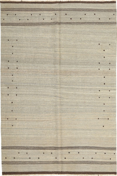 Kilim Modern Rug 163X238 Authentic
 Modern Handwoven Light Grey/Dark Beige (Wool, Afghanistan)